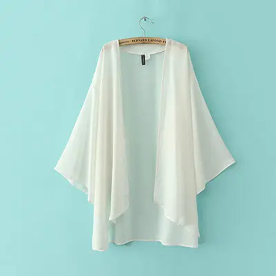 Женская Пляжная накидка шифоновое саронг летняя одежда купальник бикини белый