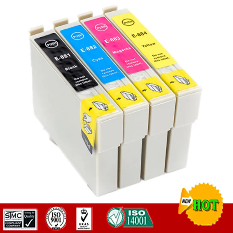 

Compatible ink cartridge for T0881 T0881- T0884 suit for Epson NX100 NX105 NX110 NX115 NX200 NX215 NX300 NX305 NX400 NX415 etc.