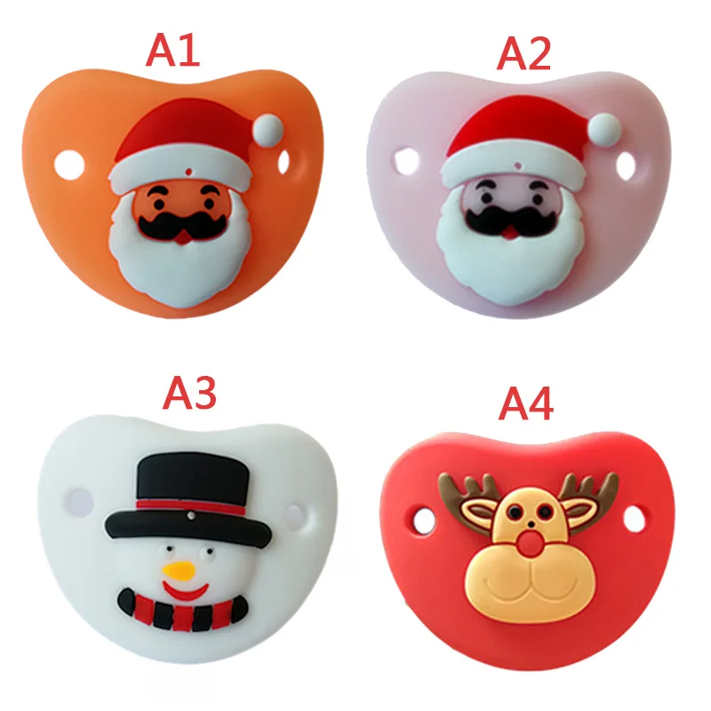 

Silicone Baby Pacifier Funny Nipple Baby Soother Joke Prank Toddler Nipples TeetherChristmas Gift Cute
