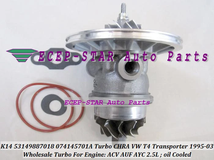 Картридж Turbo CHRA Core K14 53149887018 074145701AX 074145701AV для Volkswage T4 Transporter 1995-03 ACV AUF AYC AJT AYN 2.5L |