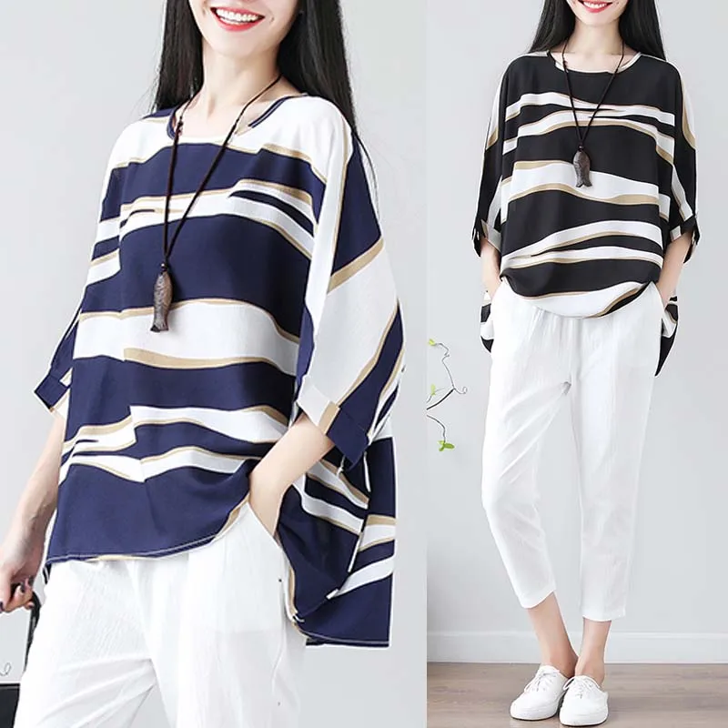 ZANZEA Plus Size Women Shirts Blouses Female Vintage Sleeve Blusas Summer Tunic Tops Chemiser Mujer Blusa Feminina