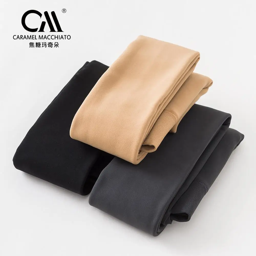 caramella hot 2019 brand new fashion sexy tight women autumn winter high elastic good quality thick velvet trousers warm tights free global shipping