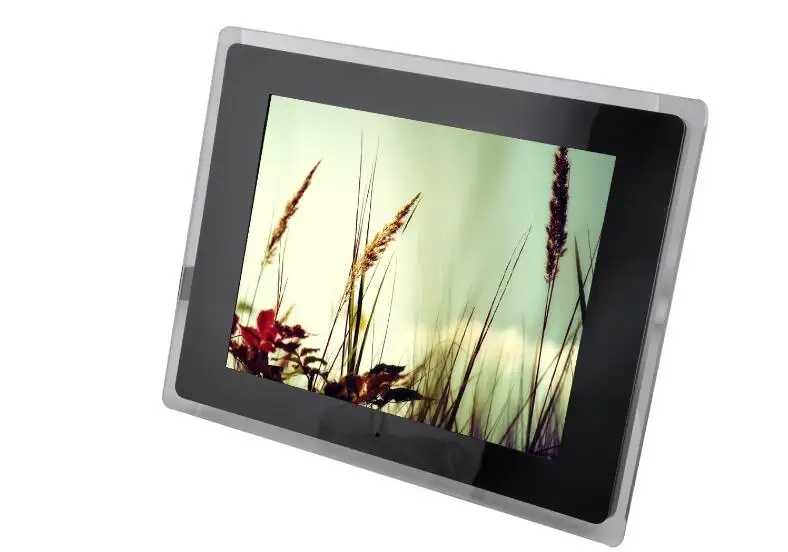 Новинка 12 дюймов lcd многофункциональная цифровая фоторамка с MP3/MP4 плеером с высоким качеством - Цвет: Черный