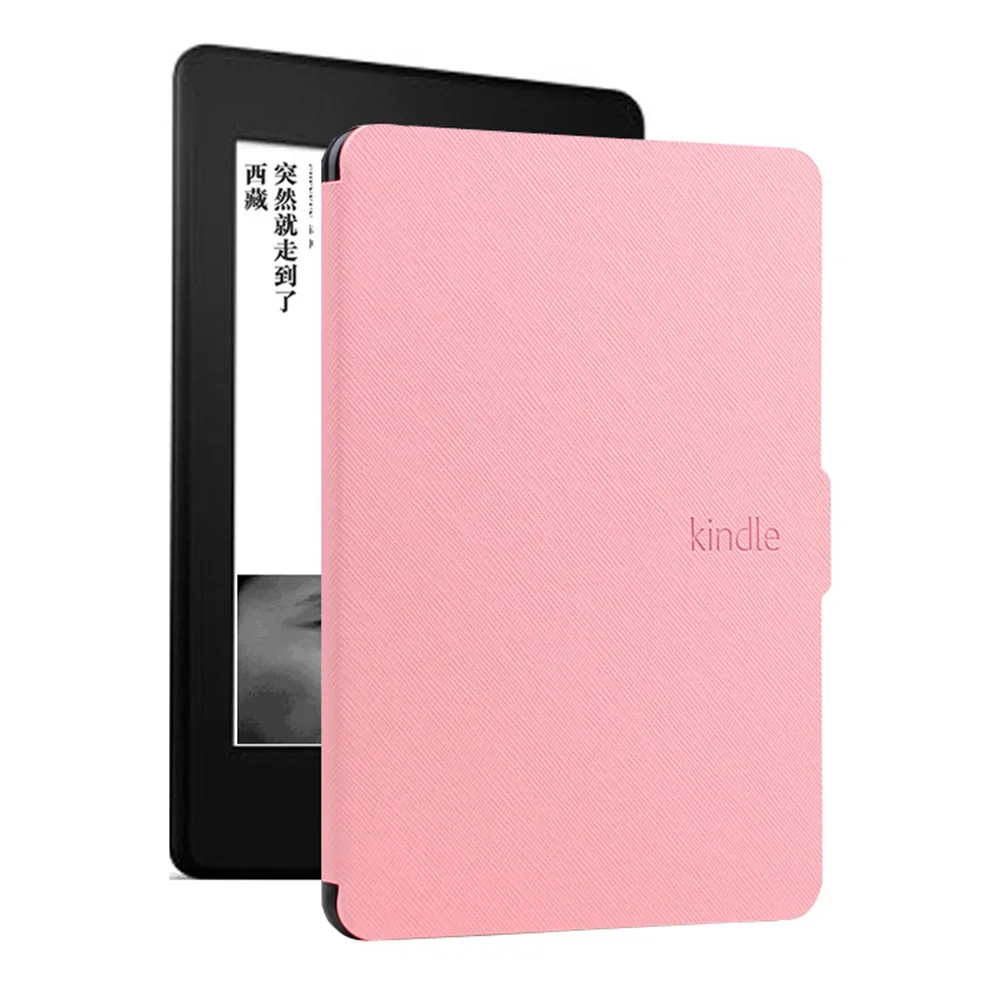 Серебряная Ссылка умный защитный чехол для Amazon Kindle 8 чехол 8-го поколения E-reader pu кожаный чехол Авто Пробуждение/сон KC0008 - Цвет: Розовый