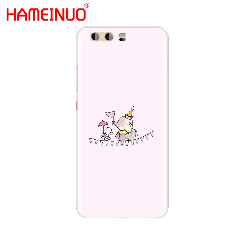 HAMEINUO мультфильм милый слон и Кролик чехол для телефона huawei Ascend P7 P8 P9 P10 P20 lite plus pro G9