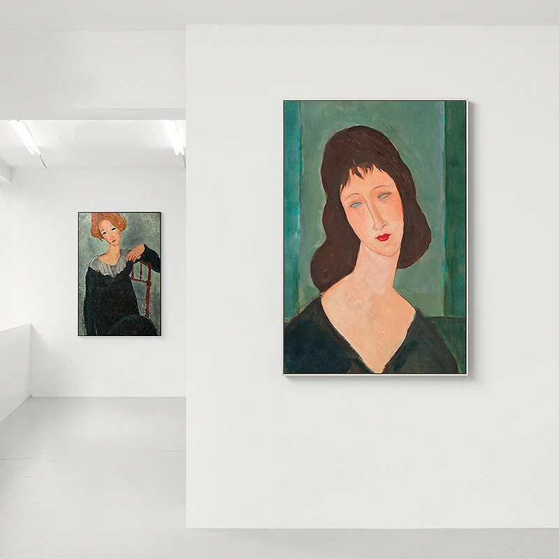 Amedeo Modigliani итальянский художник холст художественный плакат и печать девушка