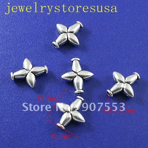 

30pcs Tibetan silver cross spacer beads H0138