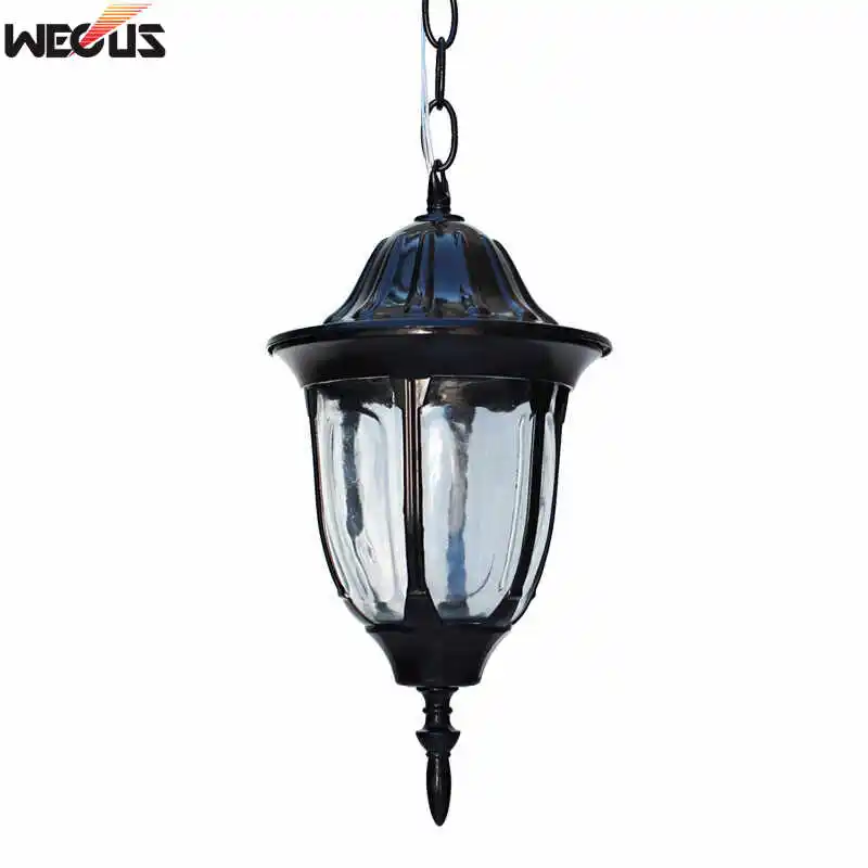 

European Waterproof Chandelier Outdoor Balcony Decorative Lights Vineyard Pendant Lighting Hanglamp Luminaire Suspendu Villa Bra