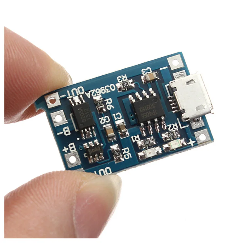 USB 5V 1A литиевая батарея зарядный Модуль Lipo плата зарядки + защита|battery charge|usb 5v boardlipo