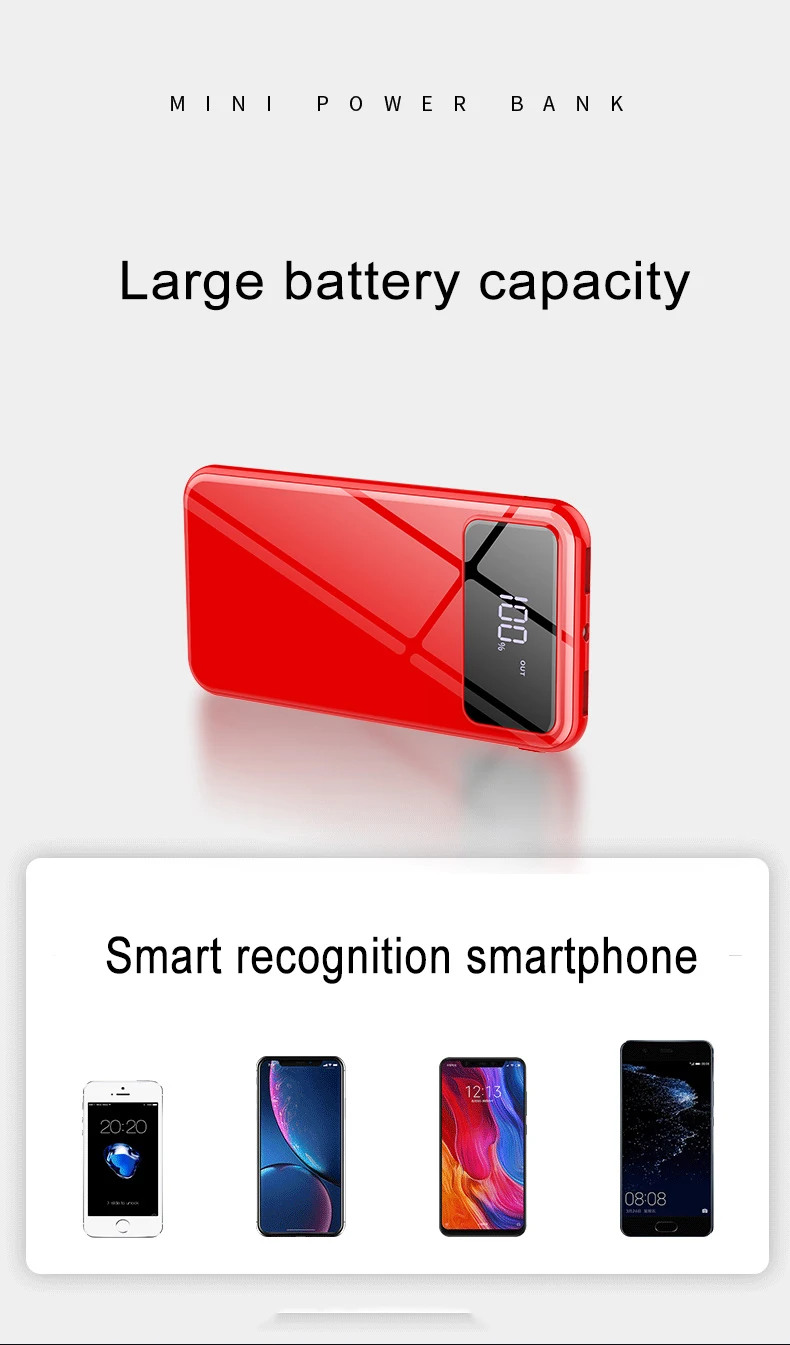 Mi ni Быстрая зарядка 15000mah Многофункциональный блок питания разъемы для iPhone XS X 8 Plus Xiaomi mi Банк Питания Лучшая зарядка