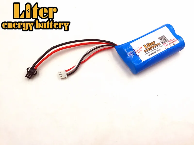 7,4 V 2500 mAH Li-po Lipo Batery 2S Вертолет с дистанционным управлением 7,4 V 2500 mAH Lipo батарея 20C 25C 18650 игрушечная батарея