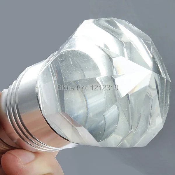 [Призматических кристаллов] 9 Вт E14 E27 RGB светодио дный лампы 16 Цвет изменить