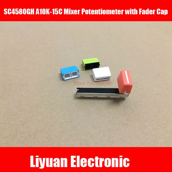 2 комплекта SC4580GH B10K 15C 60 мм 45 ход двойной слайдер 6 футов микшер fader потенциометр с