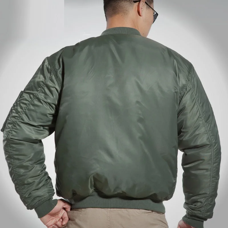 MA1 BOMBER JACKET Men Winter Army Air Force Pilot Fly Tactical Jacket Military Airborne Flight Warm Aviator Motorcycle Down Male|ma1 bomber jacket