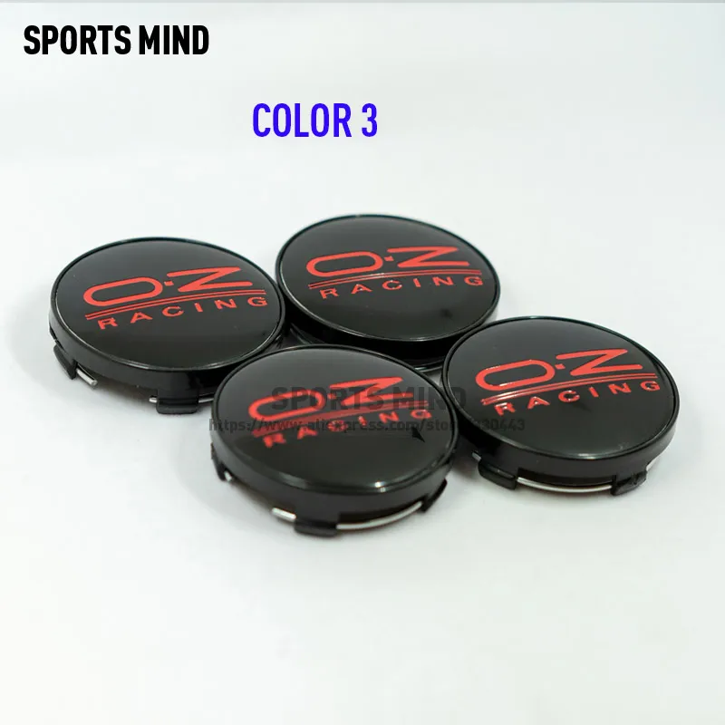 COLOR 3 4 шт./лот 14 видов цветов 60 мм OZ Racing Центральная втулка колеса автомобиля Кепки, футболка с принтом "автомобиль" эмблема значок Логотип центра колеса Кепки Этикетка автомобилей Средства для укладки волос - Цвет: COLOR 3