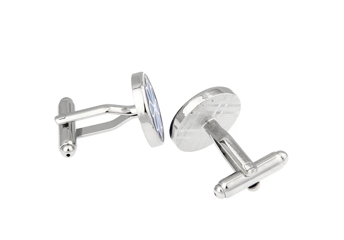 Фабрика iGame поставляет Цветочные Запонки голубого цвета круглый дизайн