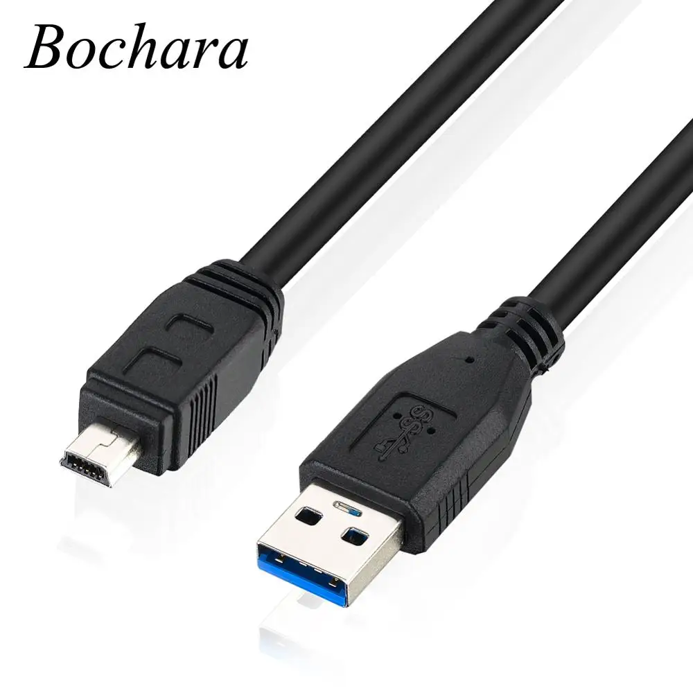 Кабель передачи данных Bochara USB 3 0 Type A папа мини 10 Pin Тип B с двойным экранированием