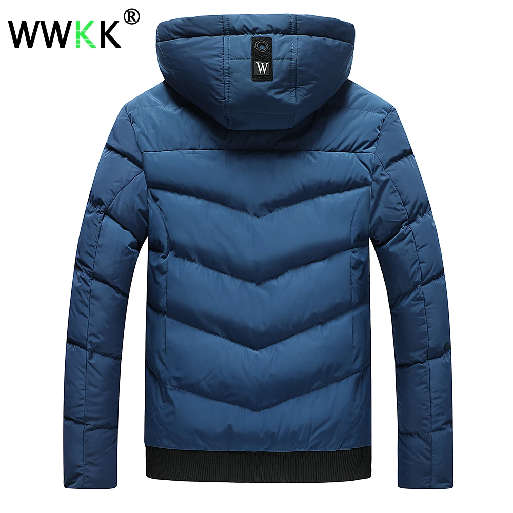 Новинка WWKK, толстая куртка, зимние парки, куртки, мужская теплая Повседневная парка, Хлопковая мужская зимняя куртка, Мужская стеганая куртка, одежда для подростков
