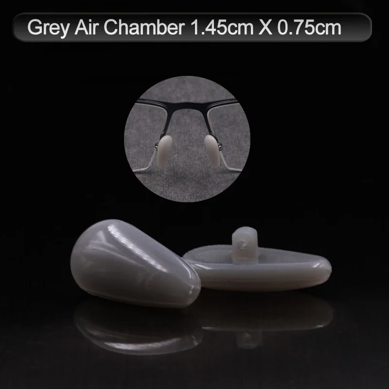 Grey Air Chamber Color_max 5 пар/10 шт Силиконовые противоскользящие мягкие носовые упоры с винтами/отверткой/пинцетом для очков и солнцезащитных очков - Цвет: Grey Air Chamber
