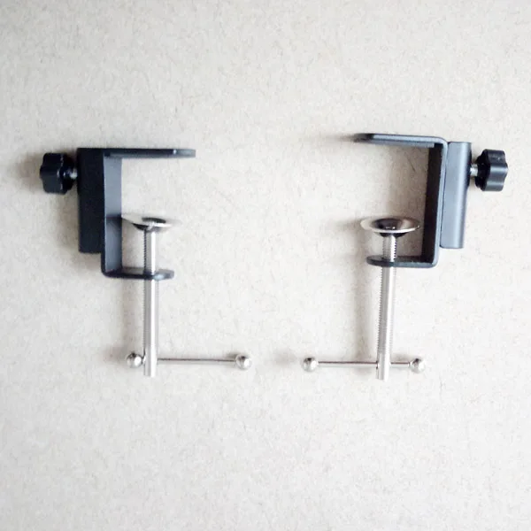 metal clips 2 шт Арка шаров металлические зажимы/Универсальный кронштейн I-type настольная лампа зажим/металлический кронштейн для микрофонной основы фитинги - Цвет: metal clips