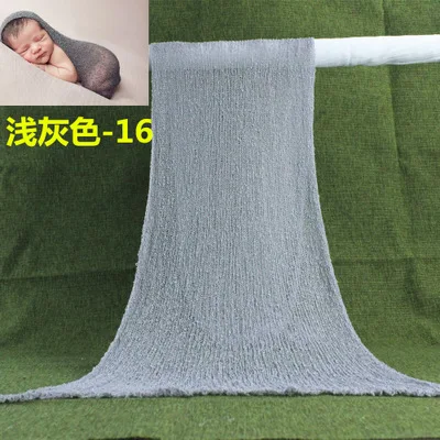 Light Gray 16 40*150 см новорожденных Фотография Опоры для Wrap вязать одеяло новорожденного стрейч подкладка nubble Wrap Младенческая фото съемки аксессуары - Цвет: Light Gray 16