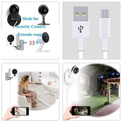 Кабель питания для выдвижной камеры сковороды YI NestCam Indoor Netvue USB Micro