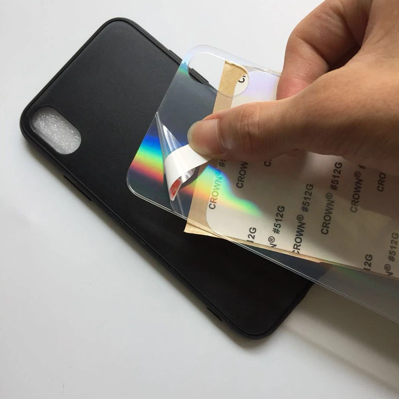 УФ лазерная печать Аврора Блеск пустой ТПУ чехол Крышка для iPhone 11 Pro Max 6s 6 7 8 Plus X Xs Xr XS Max клейкая задняя сторона 10 шт