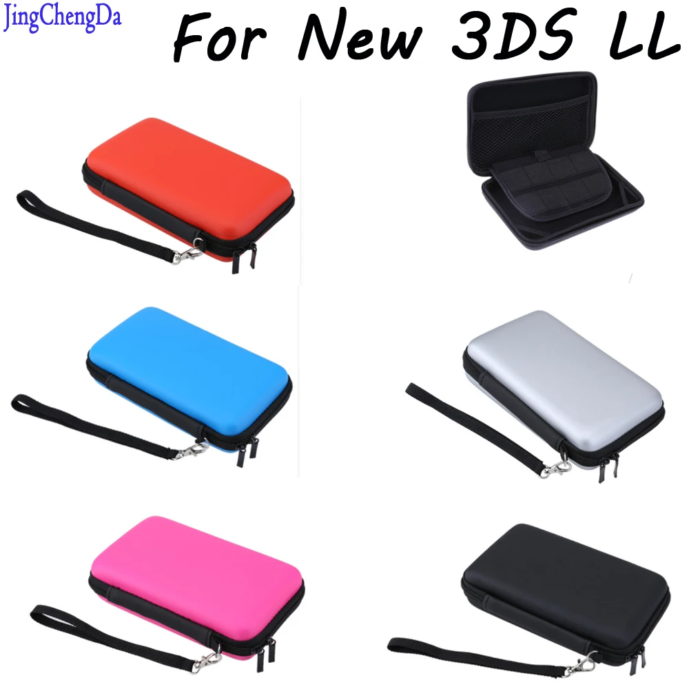 1 шт. EVA чехол сумка для нового 3DS XL LL Nintendo жесткие чехлы с ремешком синий черный