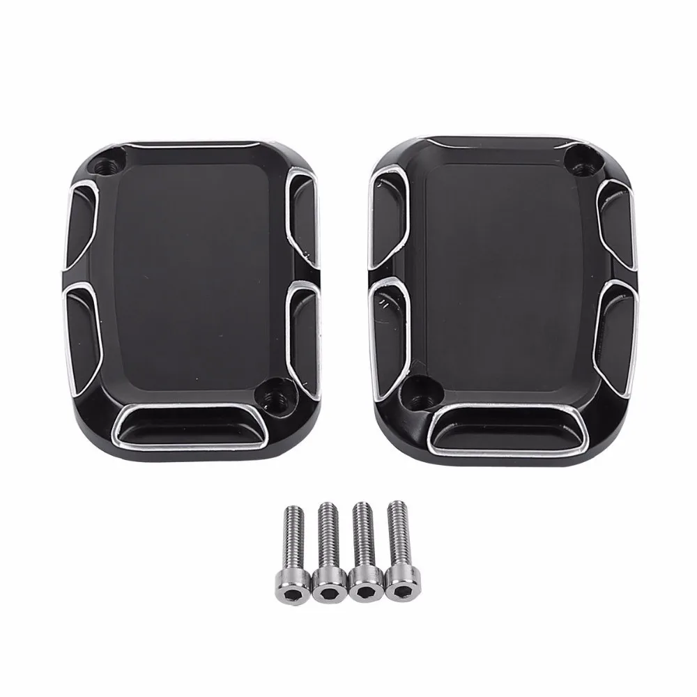 Motorcycle Brake Master Cylinder Covers For Harley Road King Road Glide Ultra Classic Electra Glide 08-17 V-Rod Muscle