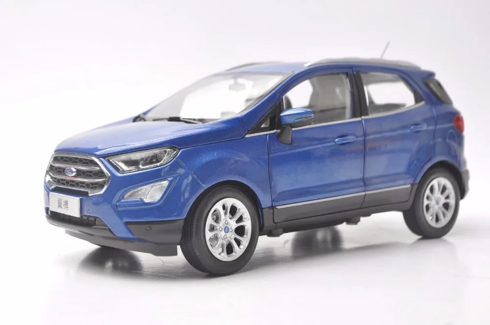 

1:18 литая модель для ECOSPORT 2018 Blue Mini SUV, игрушечный автомобиль из сплава, миниатюрные коллекционные подарки