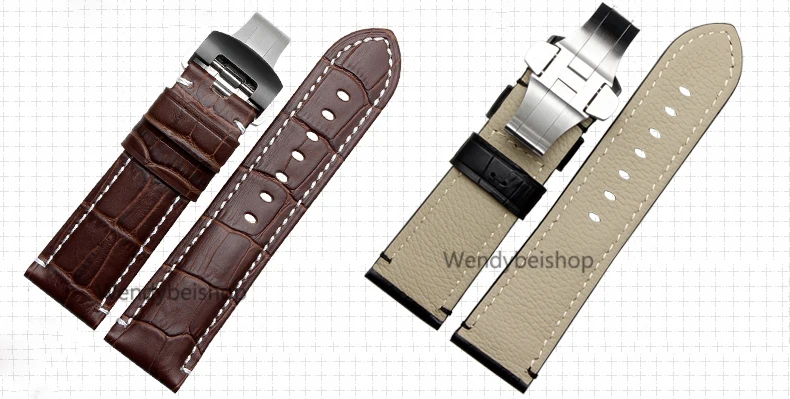 Ремешок для часов CARLYWET из натуральной телячьей кожи винтажный толстый браслет с