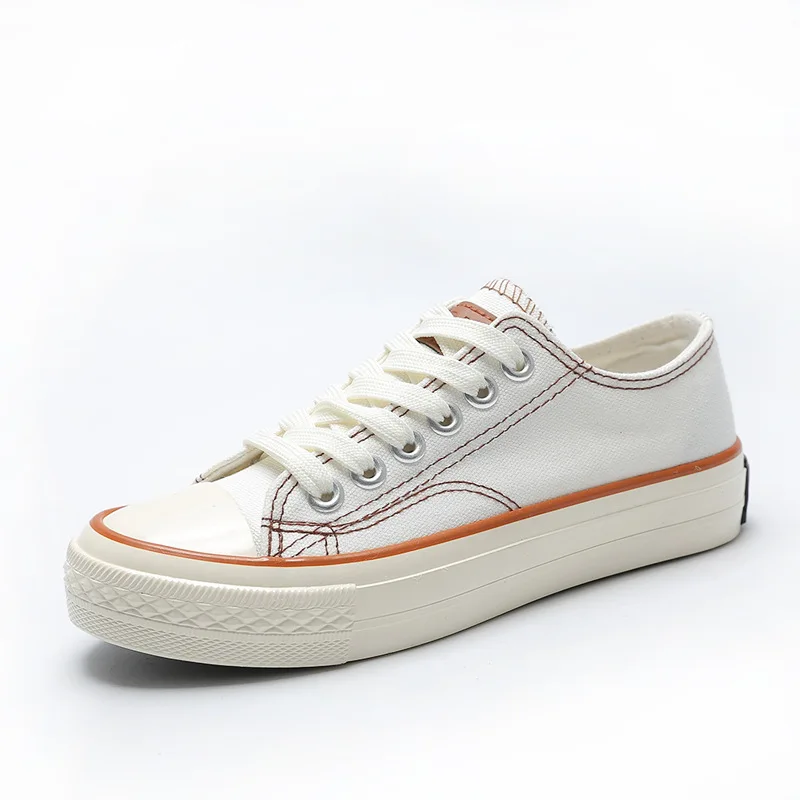 Холщовые женские туфли Новинка весна лето 2019 студенческие Ретро на плоской