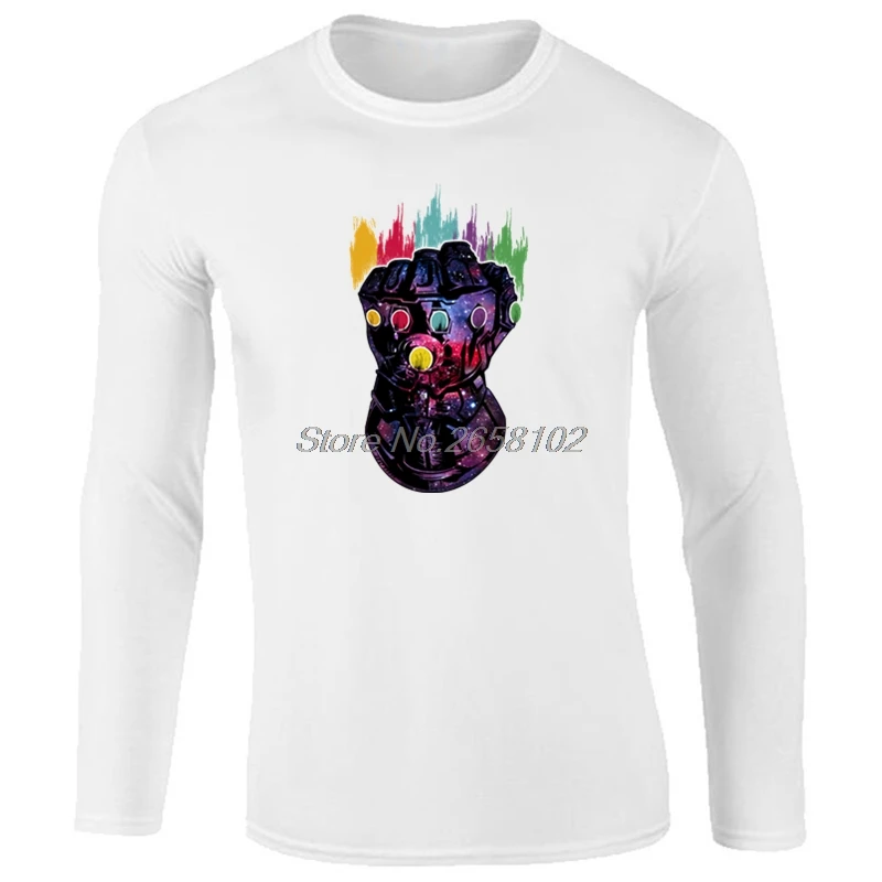 Из этого мира! Мужская футболка с длинным рукавом Thanos Infinity Stone винтажная