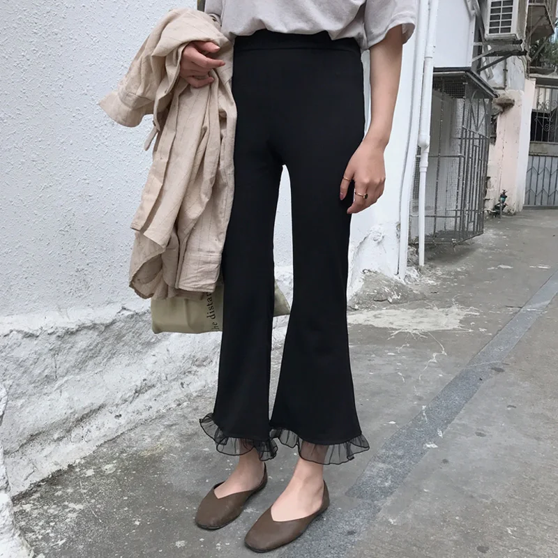 2017 распродажа Для женщин Брюки Лето новый корейский Chic свободные тонкая талия