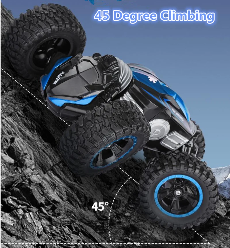 Лидер продаж Dual Side трюк Off Road беспроводной управление Радиоуправляемая машина игрушка 4WD22 4WD 80 м Высокое скорость All Terrain Электрический Дети RC игрушка