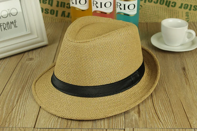 Регулируемая пляжная шляпа унисекс Соломенная Панама с широкими полями для