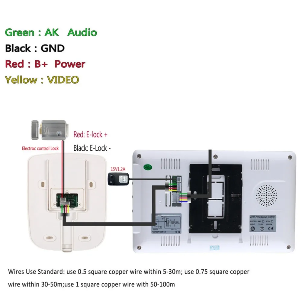Домашний набор 7 &quotTFT цветной видеодомофон домофон дверной звонок система