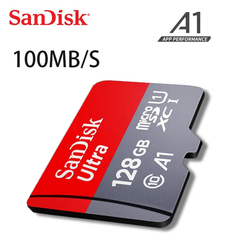 Sandisk A1 флэш карта памяти 128 Гб 64 ГБ 32 оперативной 16 встроенной Micro SD карты Class10 100