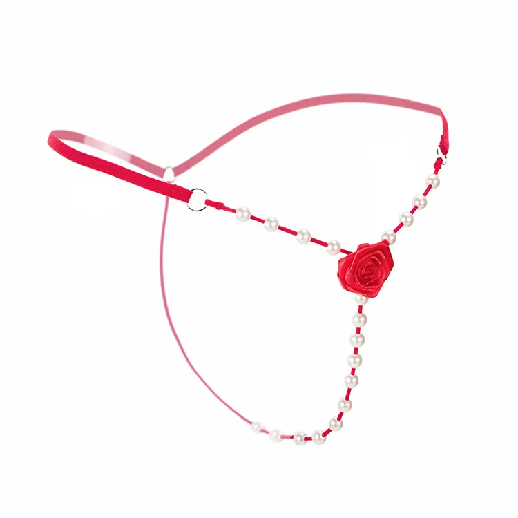 

Sexy Women Thongs and G StringsTransparent Panties T Thong Pants String Sexy Underwear G String Panties with Rose Pearl Lingerie