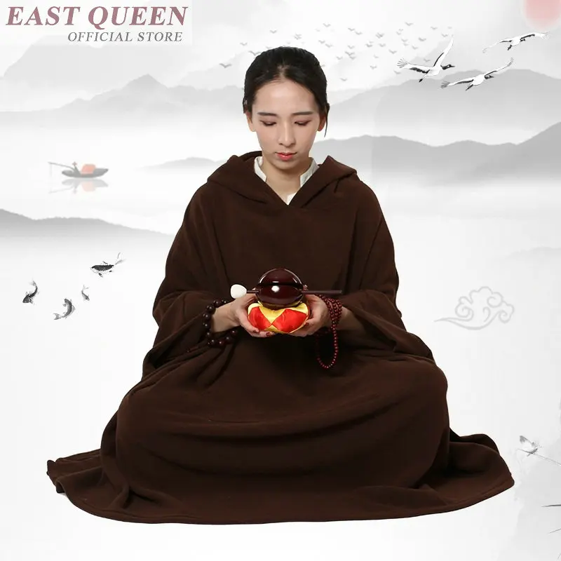 Плащ с капюшоном Buddist подушка Женский длинный халат для медитации товары