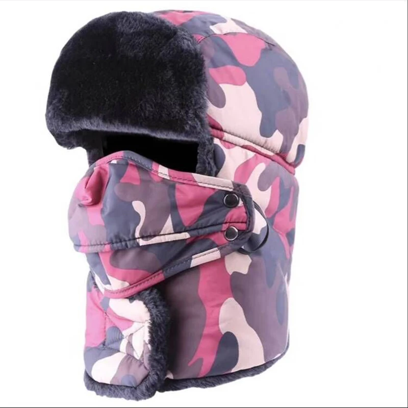 2018 Новый Для мужчин куртка бомбер Шапки Trooper шапке ушанке зимняя ветрозащитная