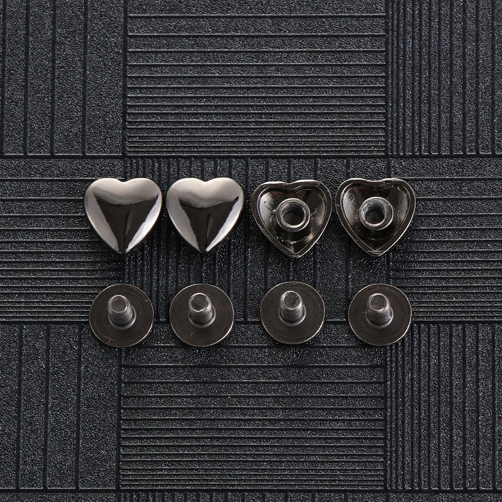 10 шт. Сделай Сам заклепка в форме сердца Винт для сумок фурнитура сумочки