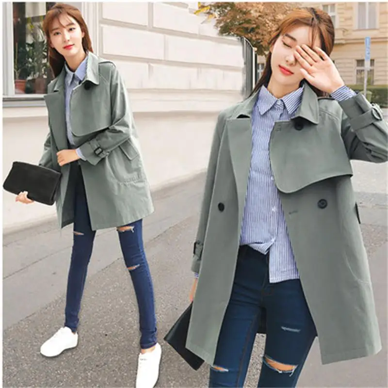 Женская Повседневная ветровка осень-весна 2019 |