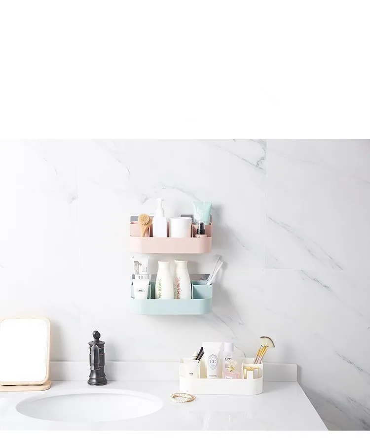 1 шт. Кухня полки для хранения ванной комнаты настенный стеллаж Органайзер Туалет