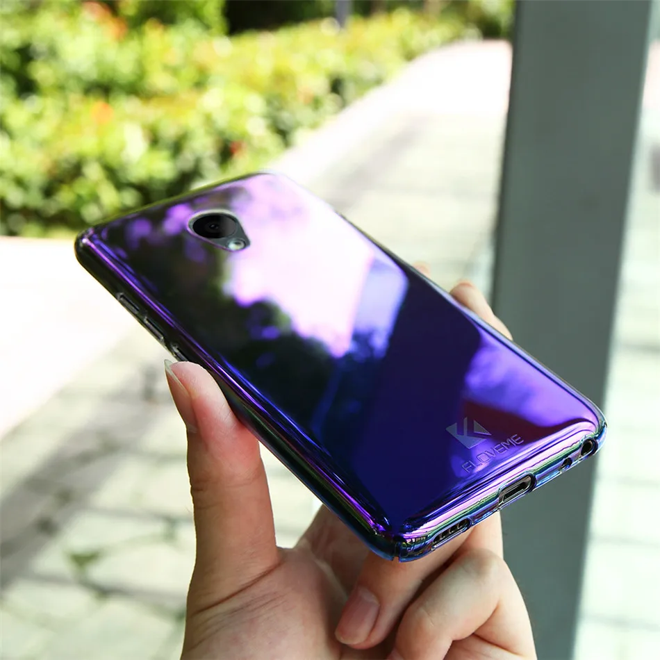FLOVEME градиентный чехол для телефона s для Meizu m5 m5s u10, Роскошный Жесткий чехол-бампер для Meizu m5 u10, модная задняя крышка для мобильного телефона, чехол