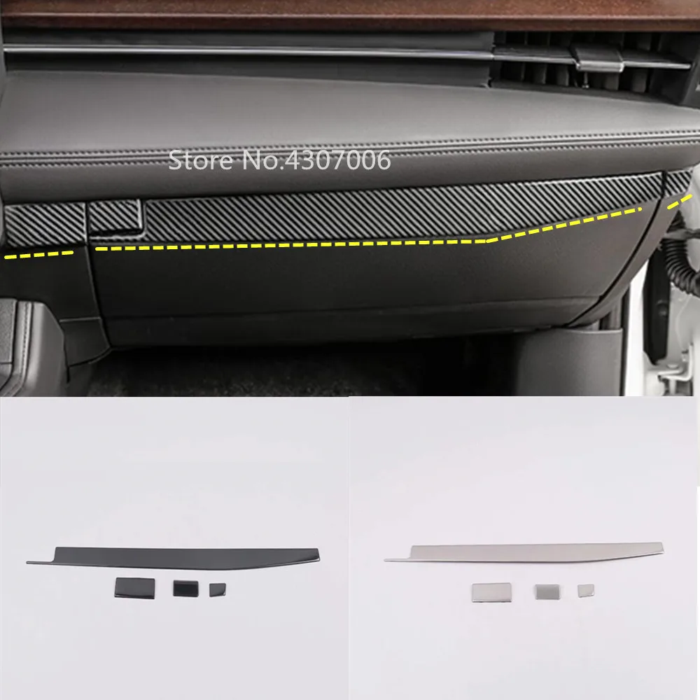 

For Toyota Avalon XX50 2018 2019 2020 2021 Cover Detector Trim Stainless Steel Glove Box Middle Console Control Dashboard Panel