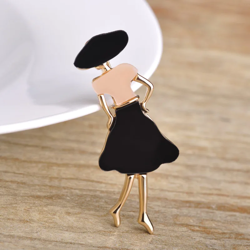 Милый Мультфильм Фигура Брошь Женщины Свитер Рубашки Броши Акриловые Металла 18 К