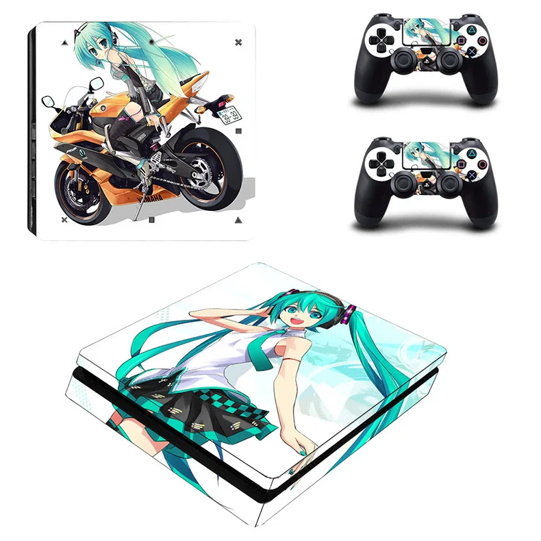 YSP4S-0170 Hatsune Miku проект Diva PS4 тонкий стикер кожи виниловые наклейки для Sony Playstation4 PS 4 тонкая консоль и контроллер - Цвет: YSP4S-0170
