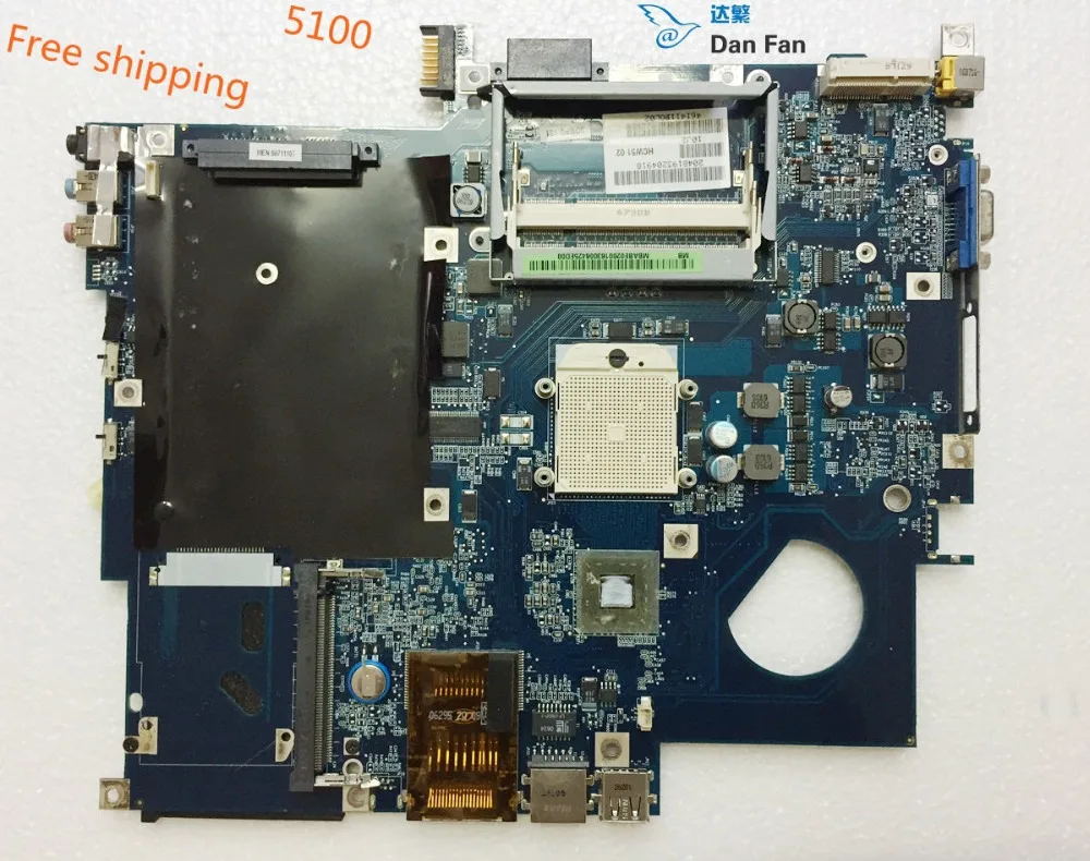 MBAEB02001 материнская плата для ноутбука ACER Aspire 5100 3100 5110 материнская плата HCW51 LA-3121P материнская плата протестирована полностью