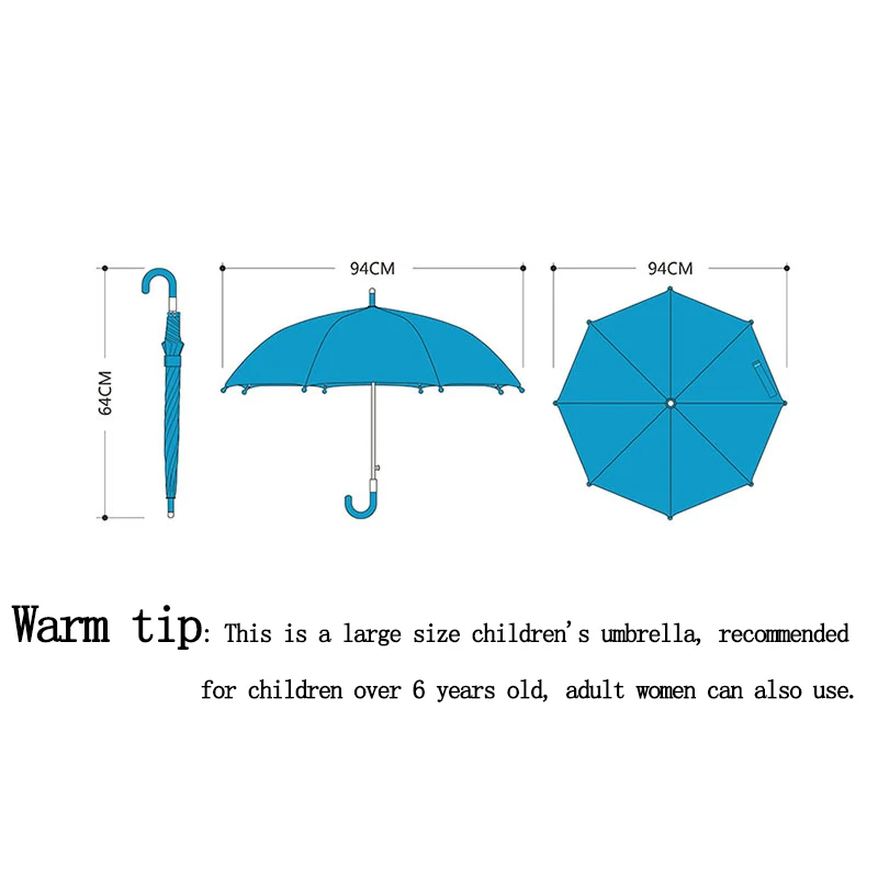 Cartoon Cat Children Umbrella Cute Animation Creative Long-handled Modeling Kids Boys Girls | Дом и сад